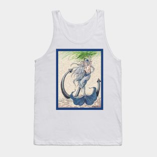 Mermaid with Anchor Tank Top